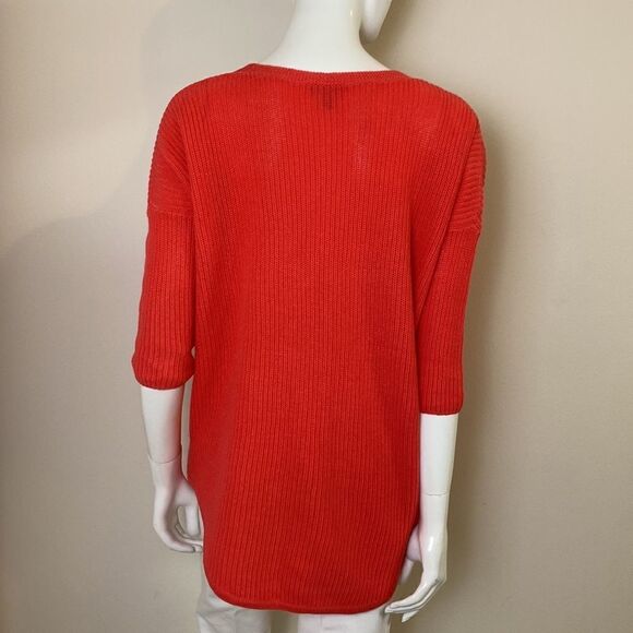 Express Sweater Salmon with Dropped Shoulder Work or Weekend Size Medium - Picture 7 of 9